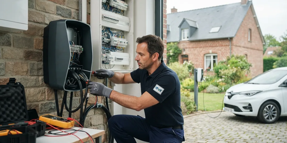 faut installateur qualifie irve poser borne
